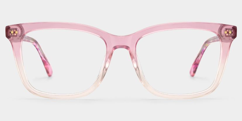 Layla Pink Square Glasses