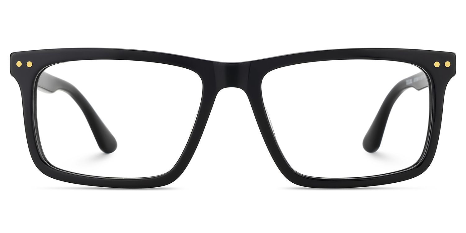 Emerson Eyeglasses in Rectangle Black Frame | Zeelool1