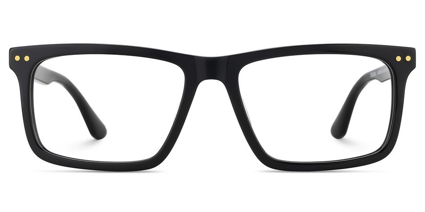 Emerson Rectangle Black Glasses