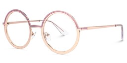 Vevay Round Gold Glasses1