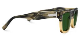 Riley Rectangle Cameo-Green Sunglasses2