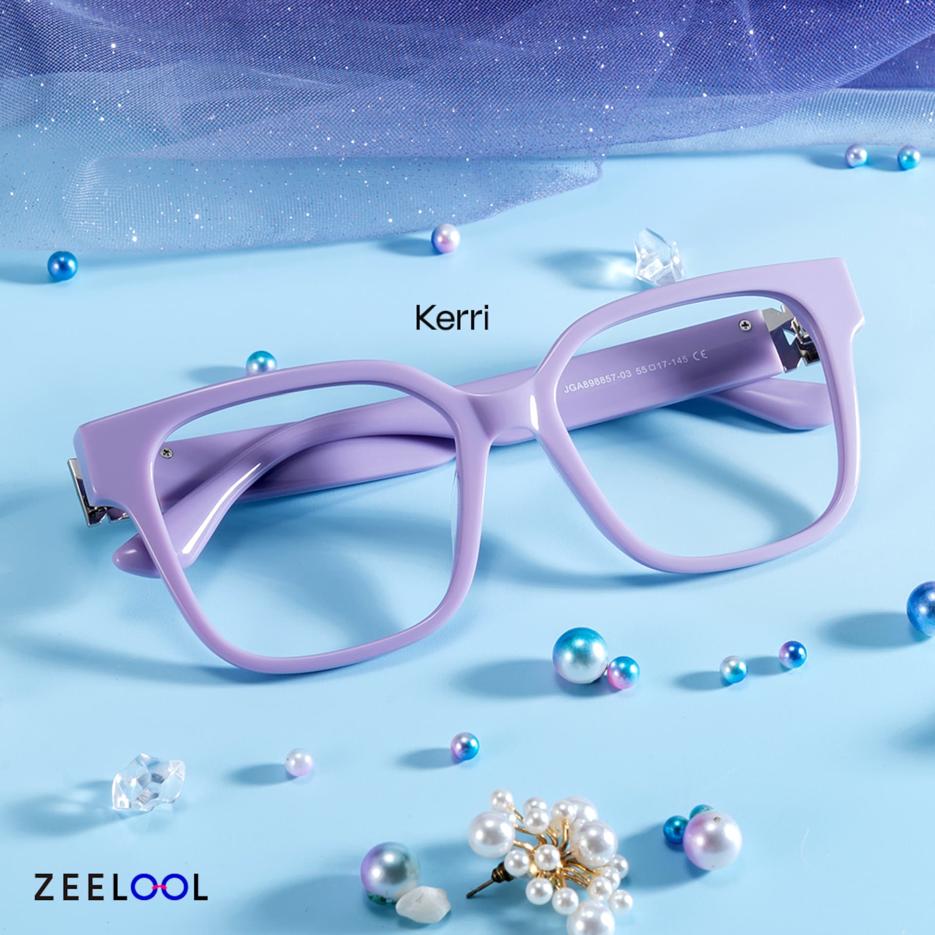 Kerri Wide Cow Print Glasses with Square Frames | Zeelool0