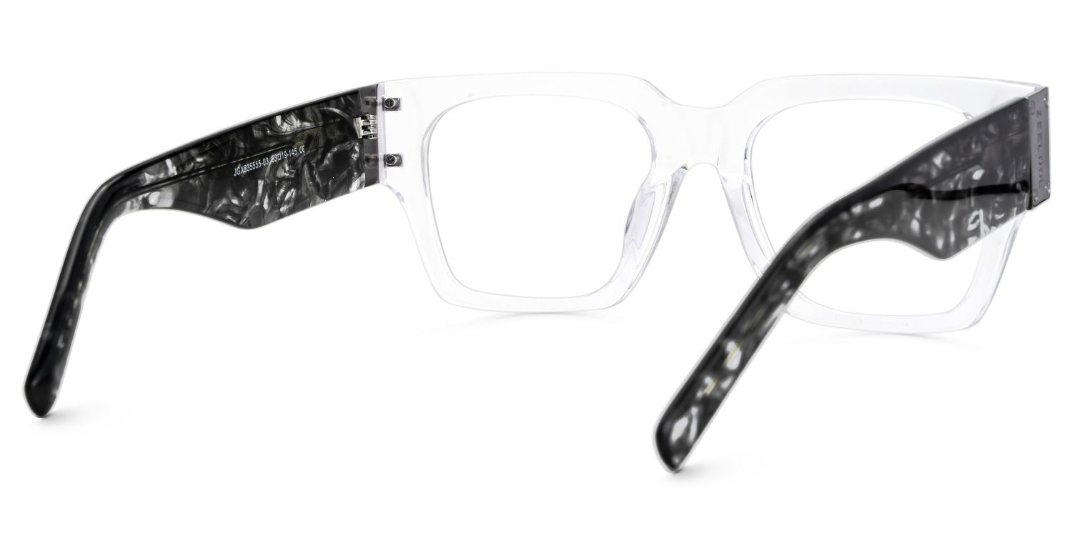 Square Dedee Clear Frames Designer Glasses3