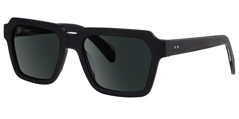 Richard Rectangle Black Glasses2