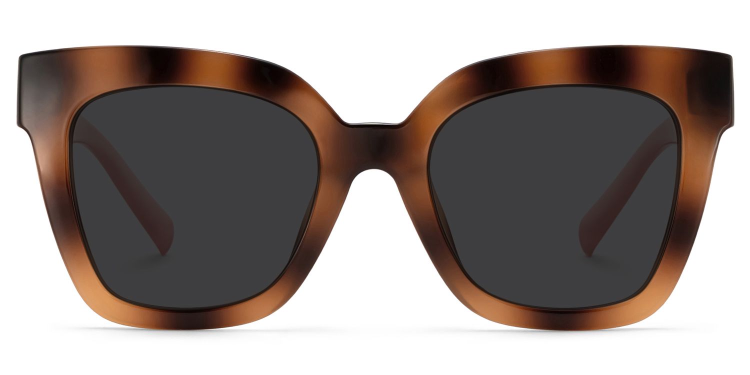 Malcolm Rectangle Style Havana Frame Sunglasses | ZEELOOL