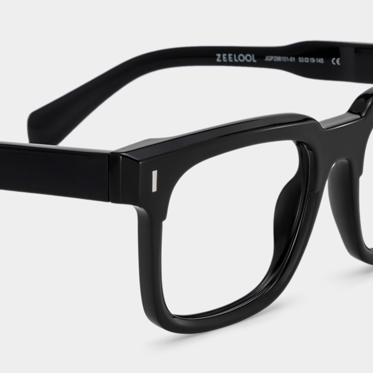 Square Katia Gray Color Frame Glasses | Zeelool4