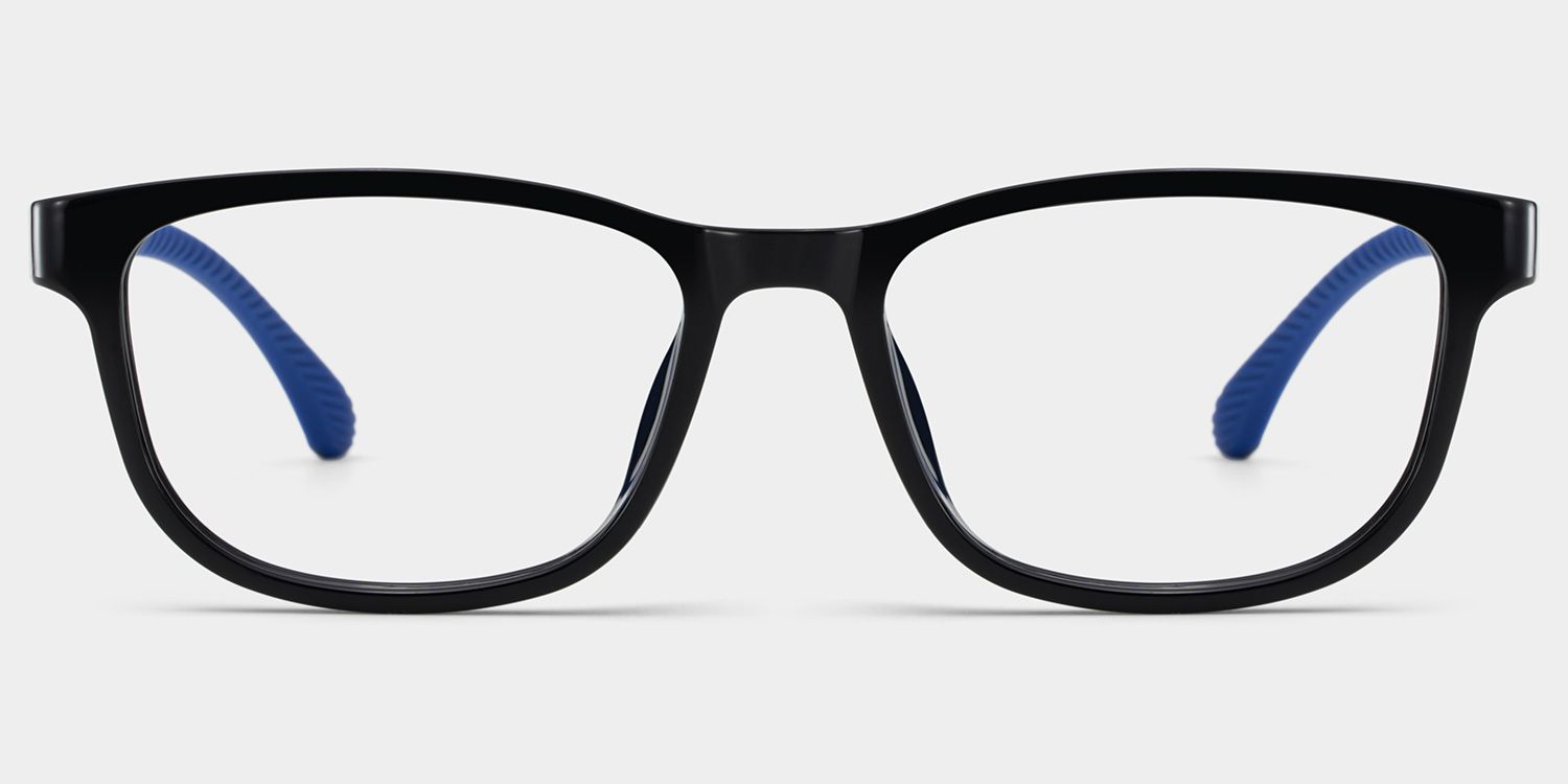 Robin Rectangle Black Blue Frame Eyeglasses for Pre-tweens1