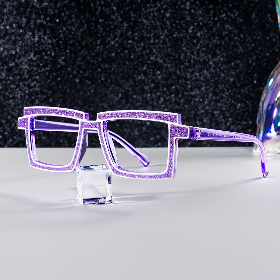 Zephyr Lavender Glasses Frames in Cyberpunk Style Eyeglasses0