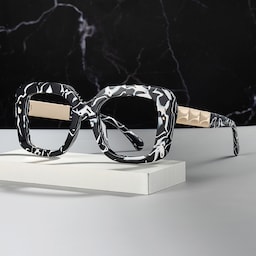 Yary Square Cow Pattern Glasses0