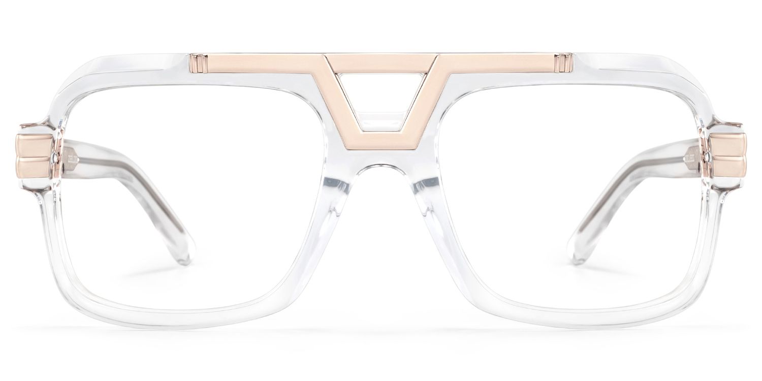 CVTVLIST CTLS SUNGLASSES”CLEAR×CLEAR“ Croswell aviator transparent glasses for men Online | ZEELOOL