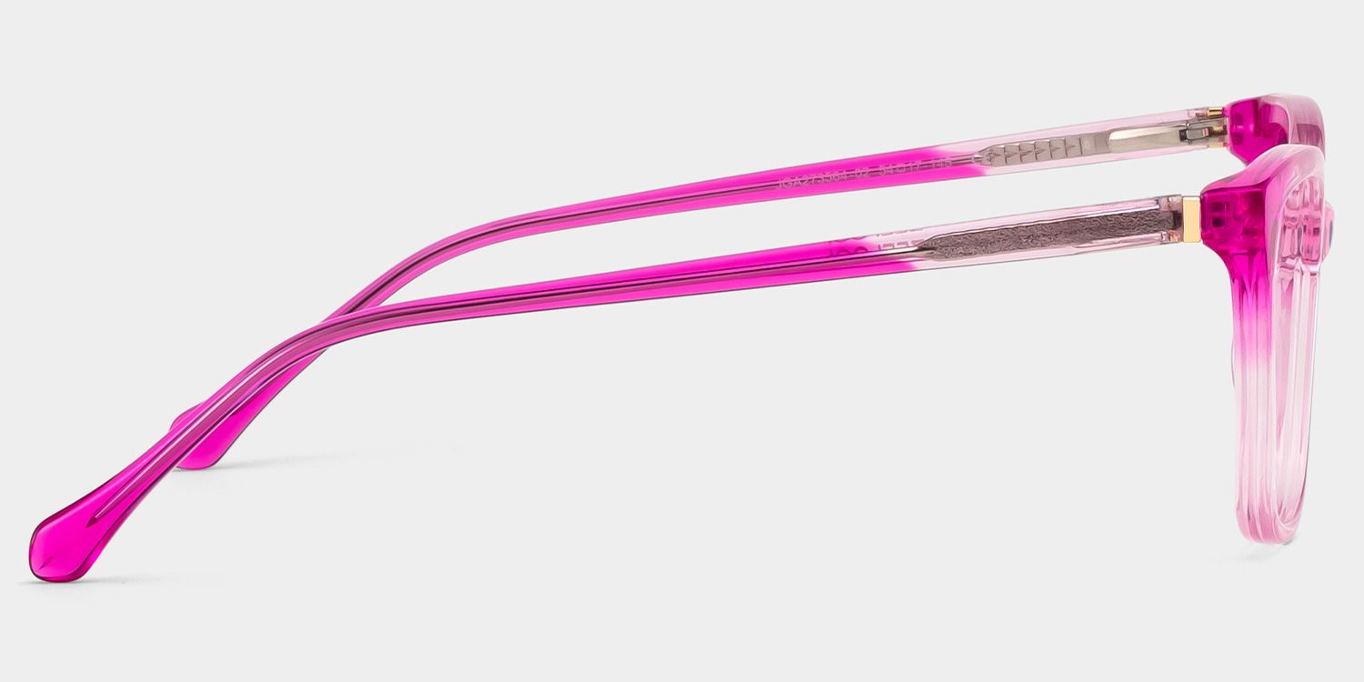 Juno Rectangle Pink Frame Eyeglasses for Woman| ZEELOOL4