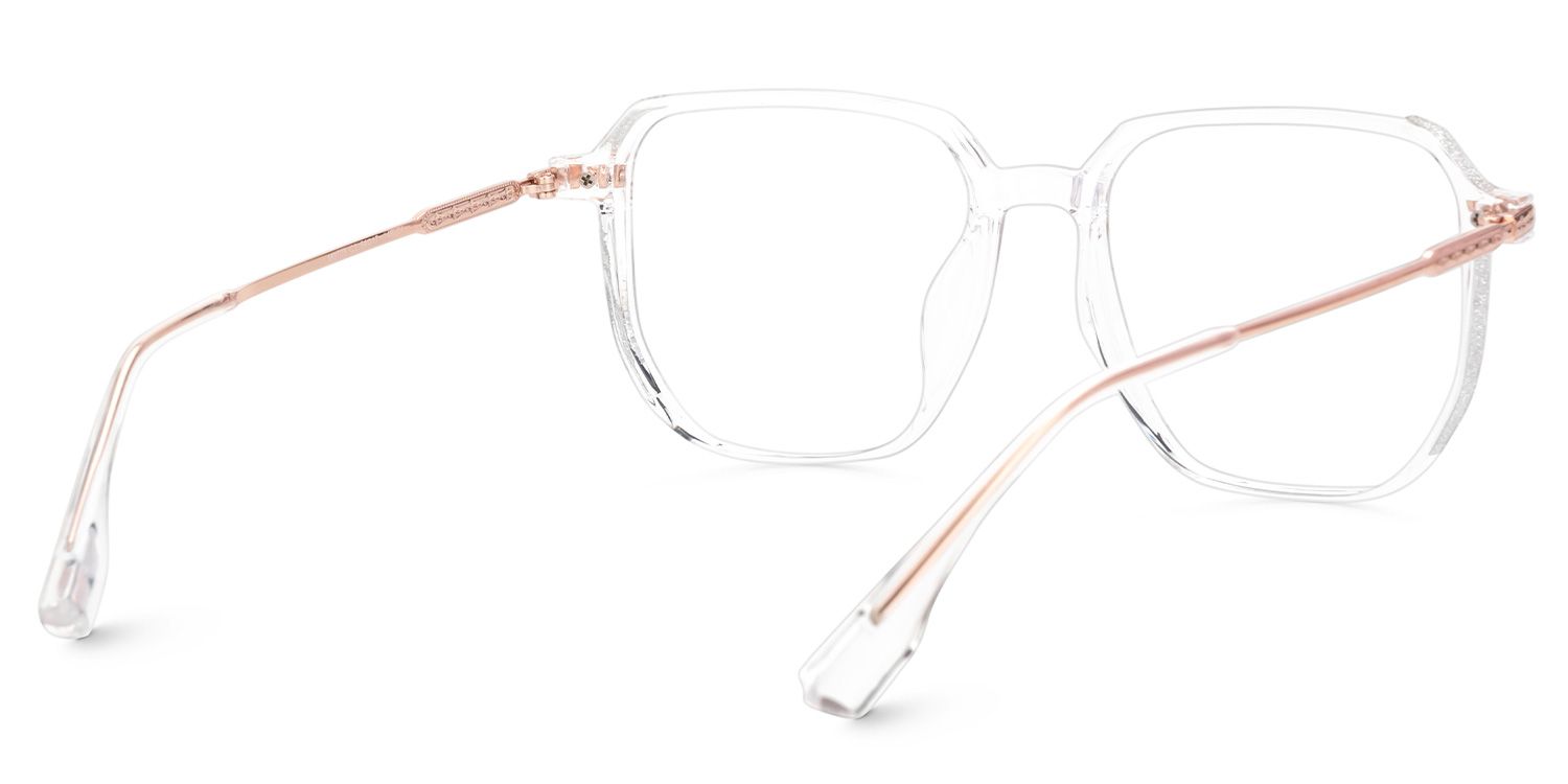 Nesbitt Mixed-Materials Geometric Crystal Frame Glasses | Zeelool3