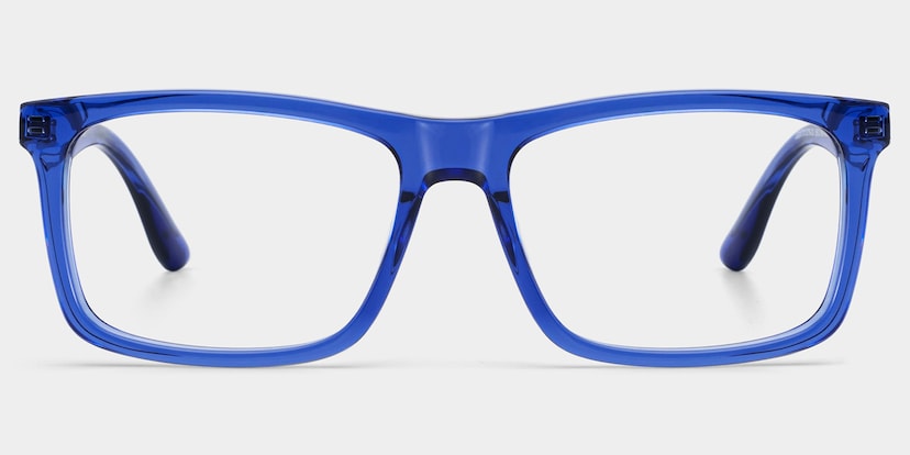Morgan Rectangle Blue Glasses