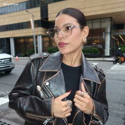 Gaga Cat eye Silver Glasses7