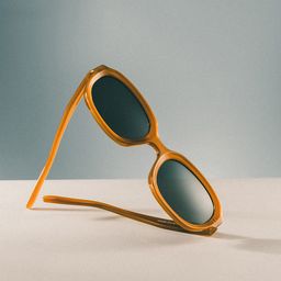 Astra Geometric Brown Polarized Sunglasses0