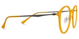 Dolores Round Yellow Glasses2