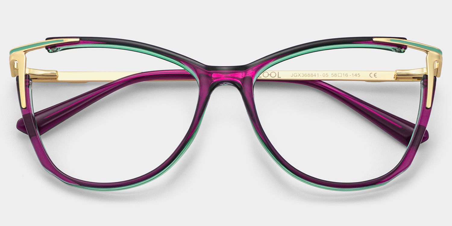Cateye Yomary Purple Frame Glasses Deals | Zeelool Optical