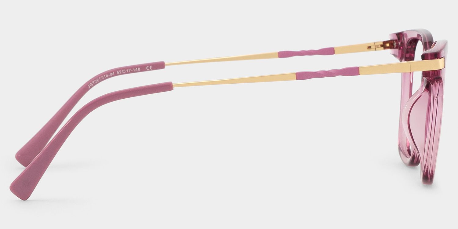 Jacqui Square Pink Glasses4