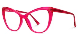 Shelby Cateye Bright-Pink Glasses1
