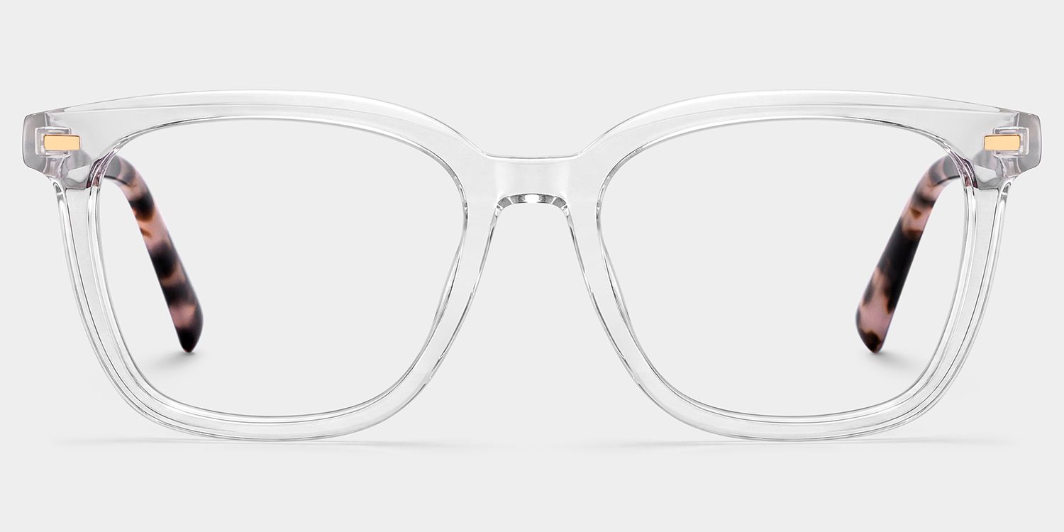 Lana Clear Square Acetate Frame Glasses for Women | ZEELOOL