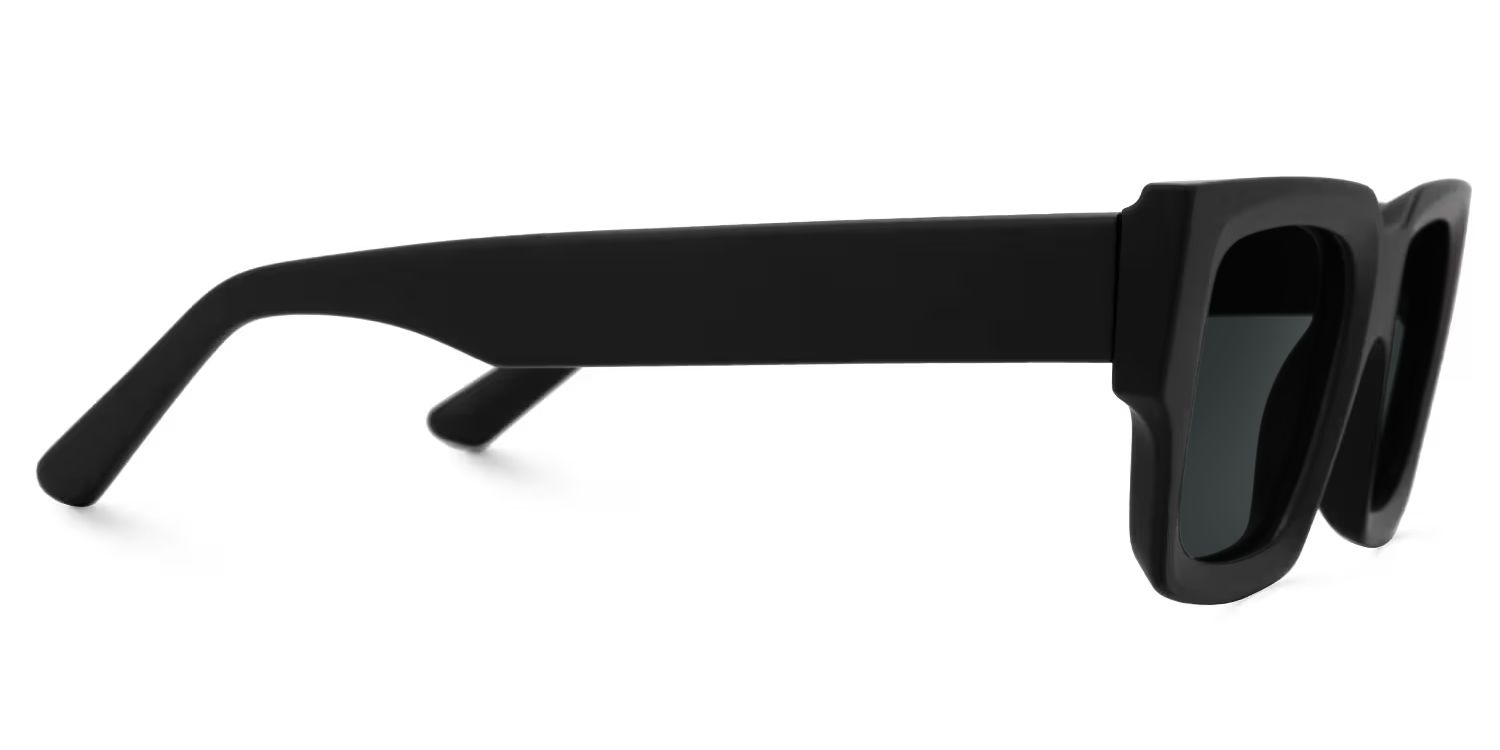 Black TR90 Rectangle Sunglasses- Garza2