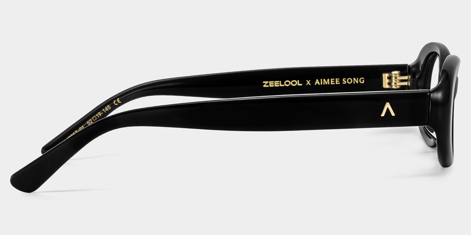ZEELOOL x Aimee Song The 90s Black Oval Glasses4