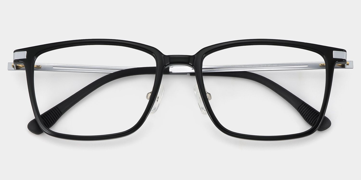 Black Ivonne Rectangle Frame Eyeglasses | Zeelool1