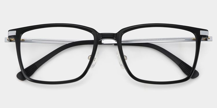 Ivonne Rectangle Black Glasses
