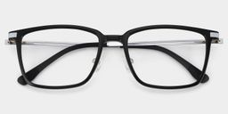 Ivonne Rectangle Black Glasses1