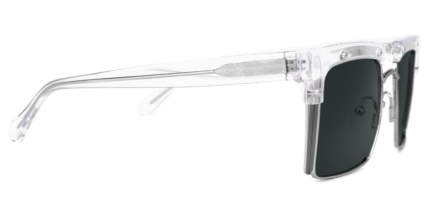 Kiana Square Clear Frame Sunglasses | Zeelool Optical4