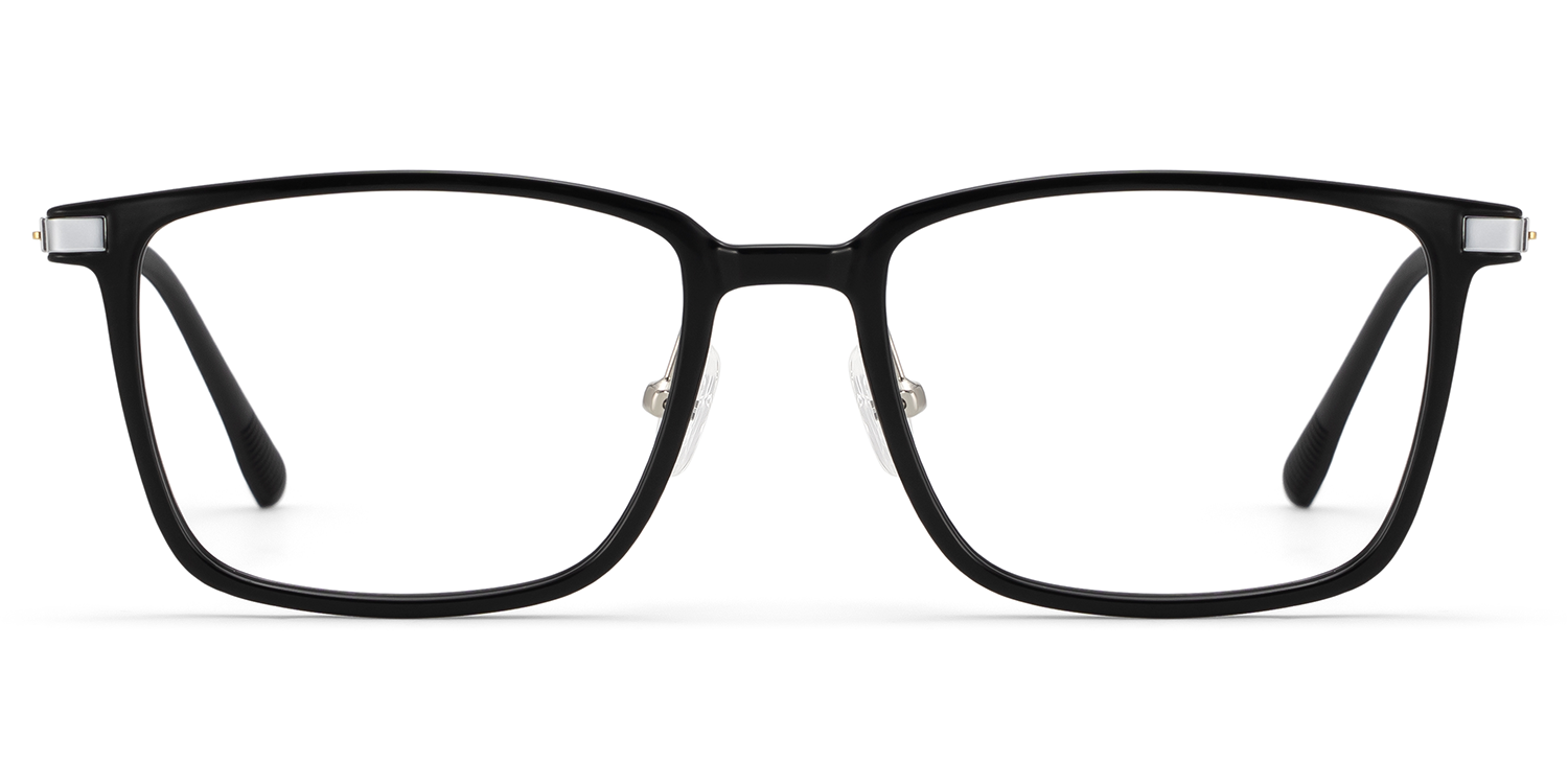 Black Ivonne Rectangle Frame Eyeglasses | Zeelool