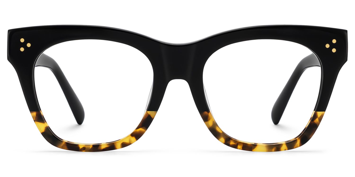 Tandy Rectangle Tortoise Two-Tone Eyeglasses | Zeelool