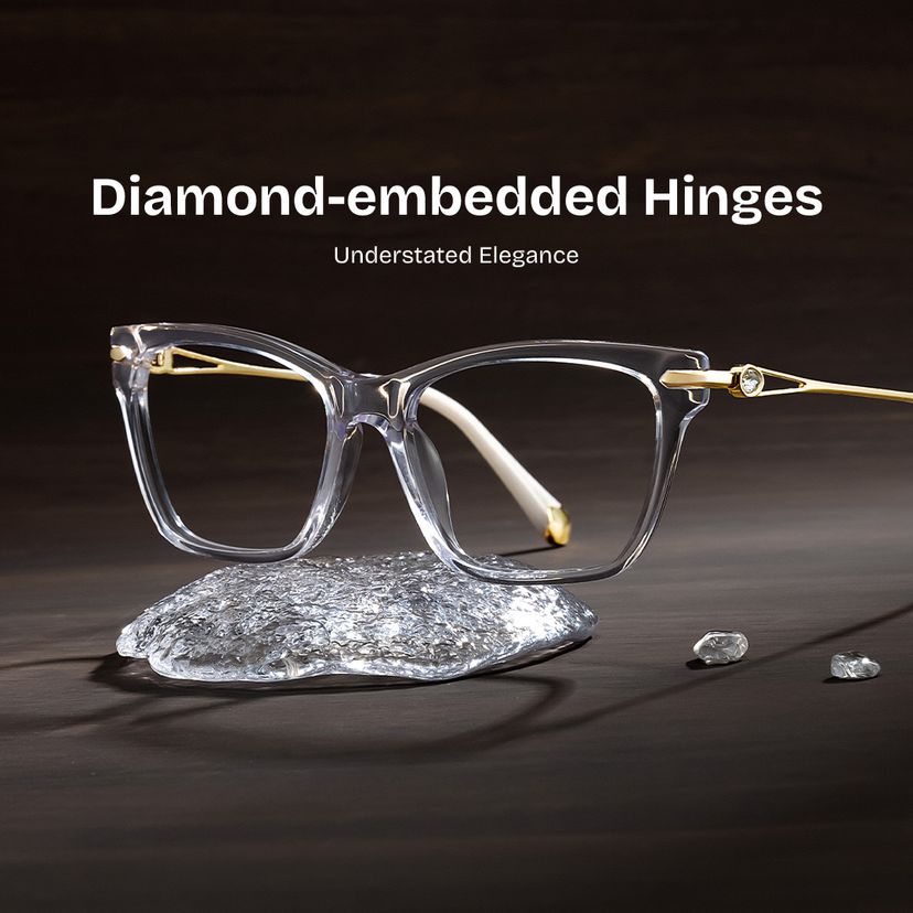Amelia Clear Cat eye Glasses
