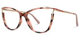 Yomary Cateye Pink-Tortoise Glasses1