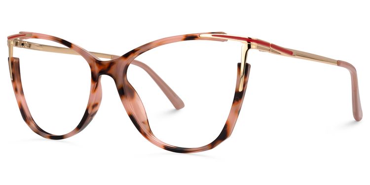Yomary Cateye Pink-Tortoise Glasses