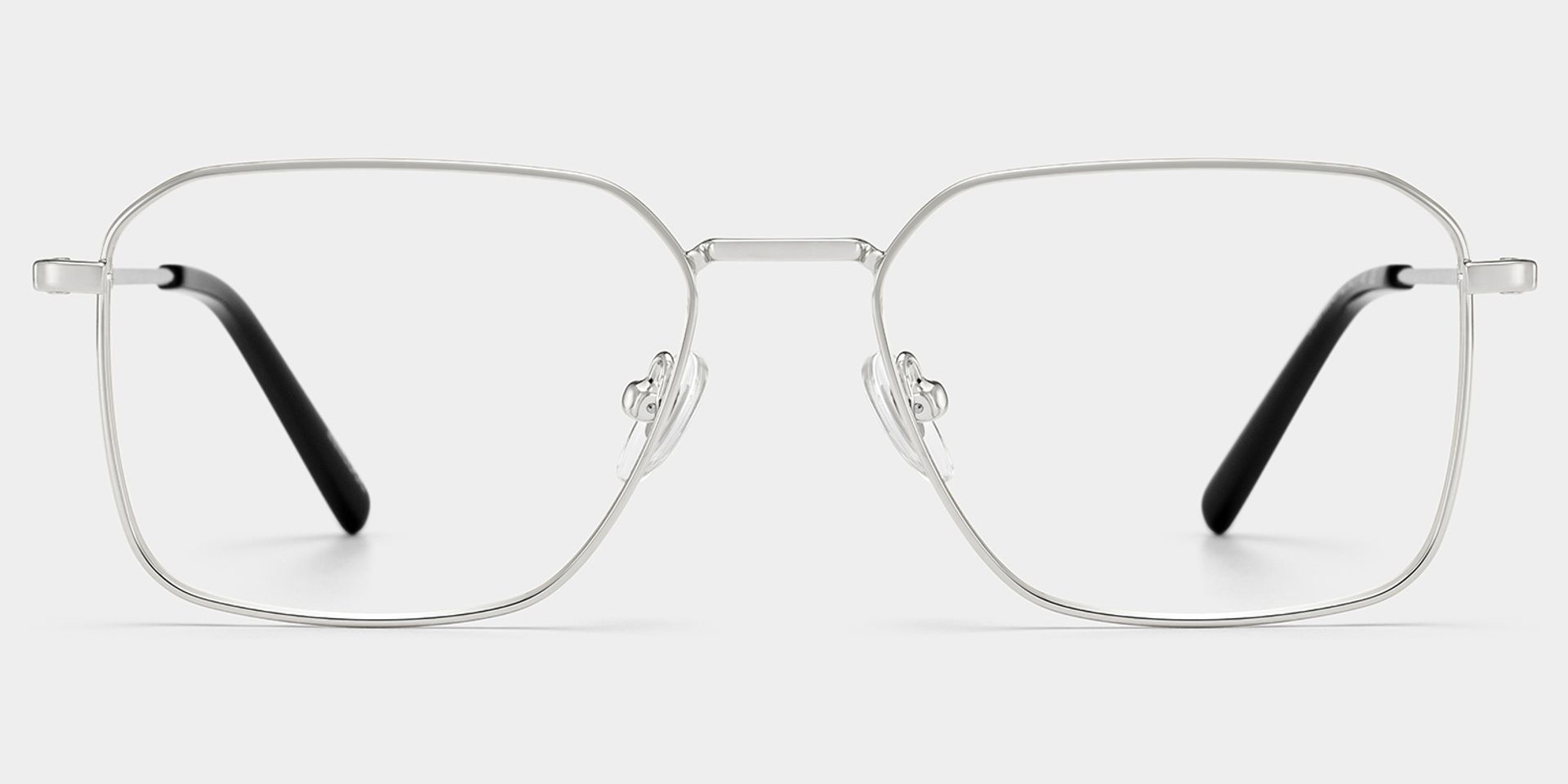 Leah Silver Eyeglass Frames for Men in Metal Material | ZEELOOL1