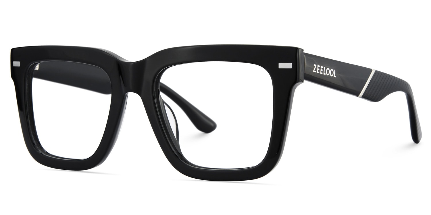 Redina Square Black Glasses3