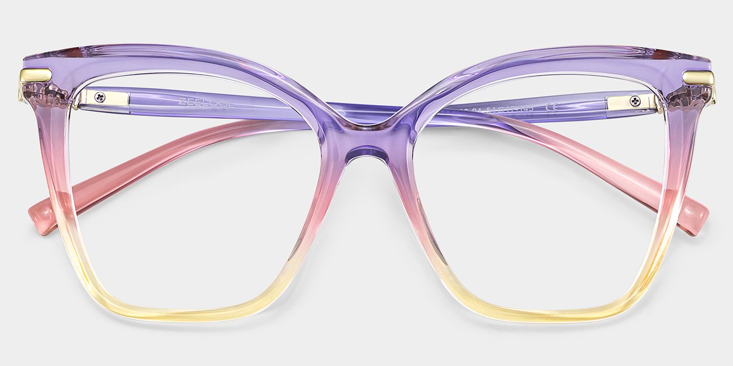 Lamar Multicolor Frame Glasses with Butterfly Frame Online | ZEELOOL4