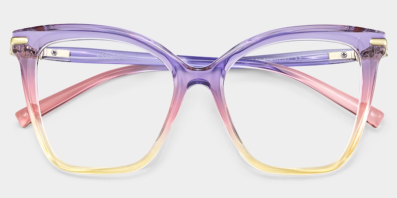 Lamar Multicolor Frame Glasses with Butterfly Frame Online | ZEELOOL1