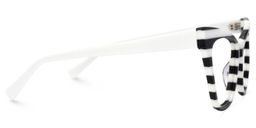 Gallant Cateye Black White Glasses2