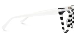 Gallant Cateye Black White Glasses2