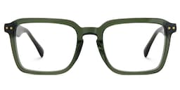 Vickerie Rectangle Green Glasses1