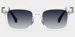 Connor Rectangle Clear Glasses0
