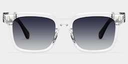 Connor Rectangle Clear Glasses0