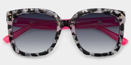 Ebony Square Gray-Tortoise Glasses1