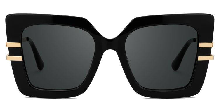 Poutine Square Black Glasses