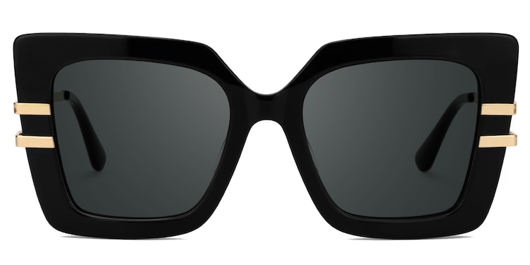 Poutine Square Black Glasses