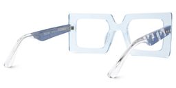 Tiffaney Square Blue Glasses3
