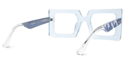 Tiffaney Square Blue Glasses3