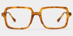 Beatrice Rectangle Yellow Glasses3